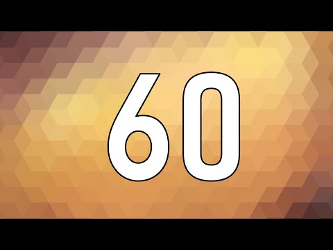 60 Second Countdown Timer | Brown Geometric Background