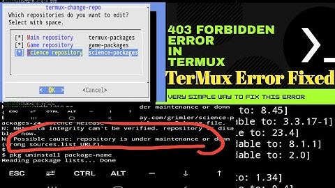 Termux 403 Forbidden error or repository  fixed 2021 termux  very easy way