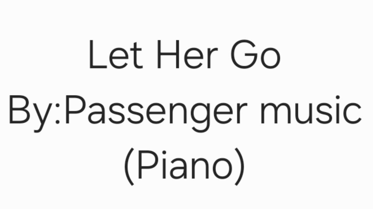 Let Her Go(Instrumental)ft.Passenger Music