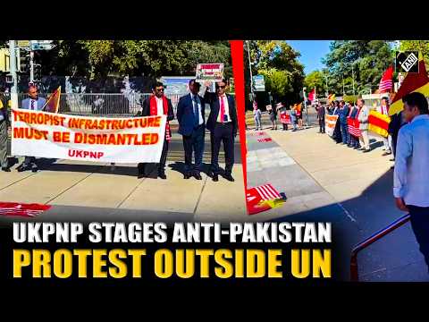UKPNP stages anti-Pakistan protest outside UN over rights violations in PoJK