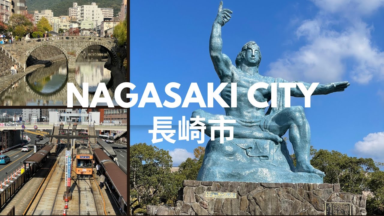A day in Nagasaki City Japan Travel 🇯🇵 | Nagasaki Peace Park, Spectacle Bridge and Chinatown