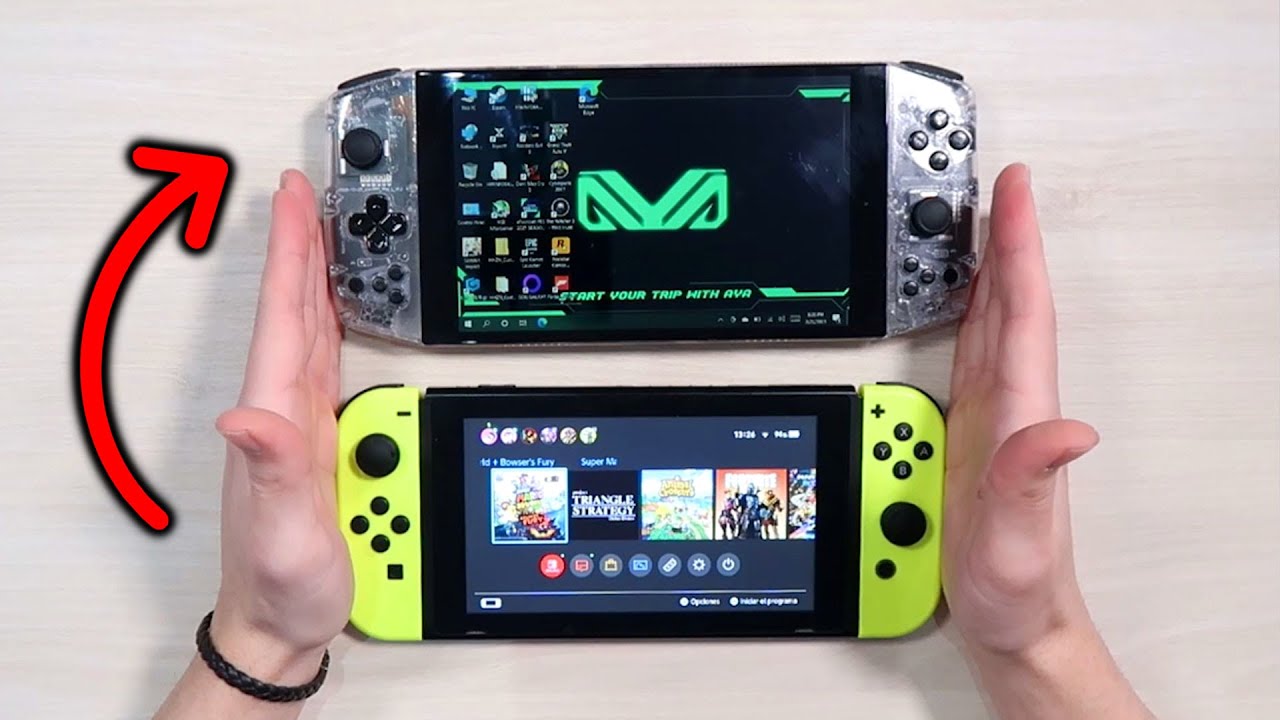 La NINTENDO SWITCH vs AYA NEO LA PORTÁTIL MÁS POTENTE DEL MUNDO 😈 AYA NEO  