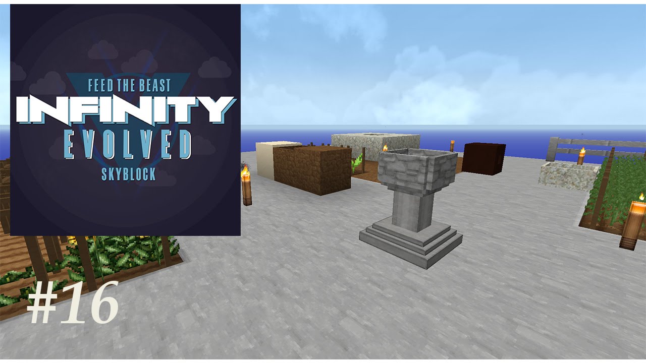 FTB Infinity Evolved Skyblock - Starting Botania and Agricraft Ep16 ...