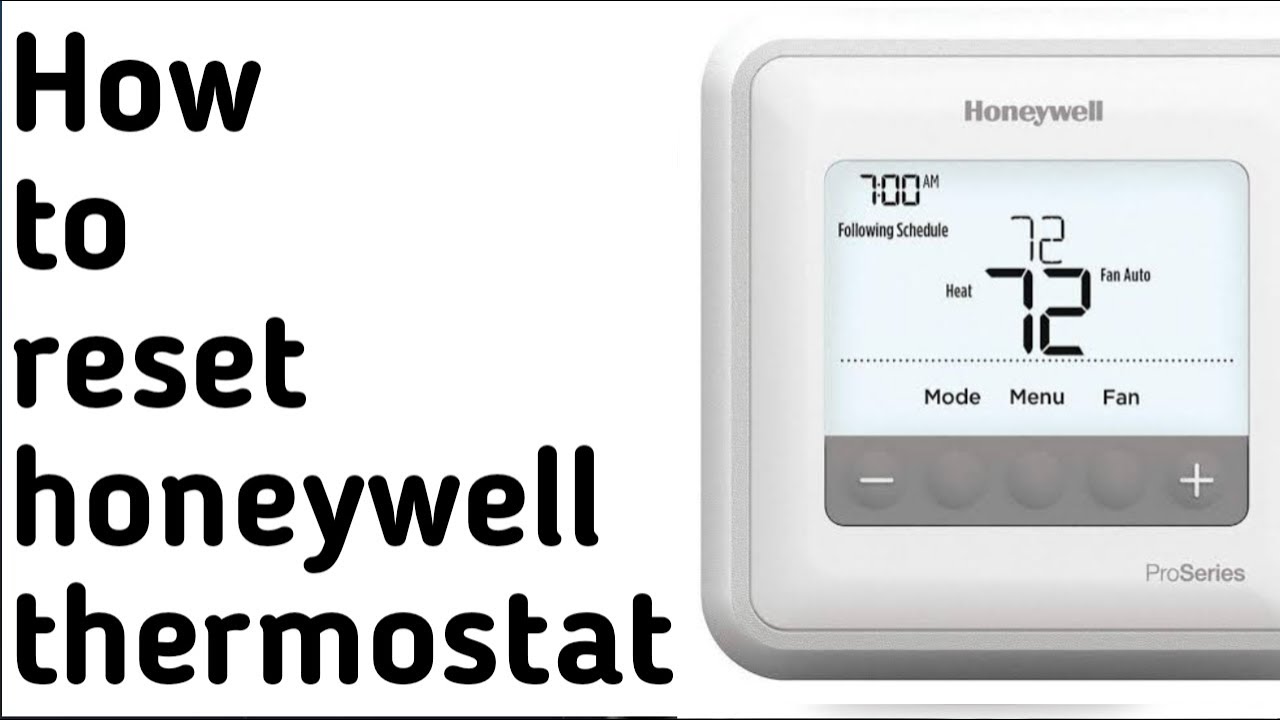 How to reset honeywell thermostat | Reset honeywell thermostat | Reset