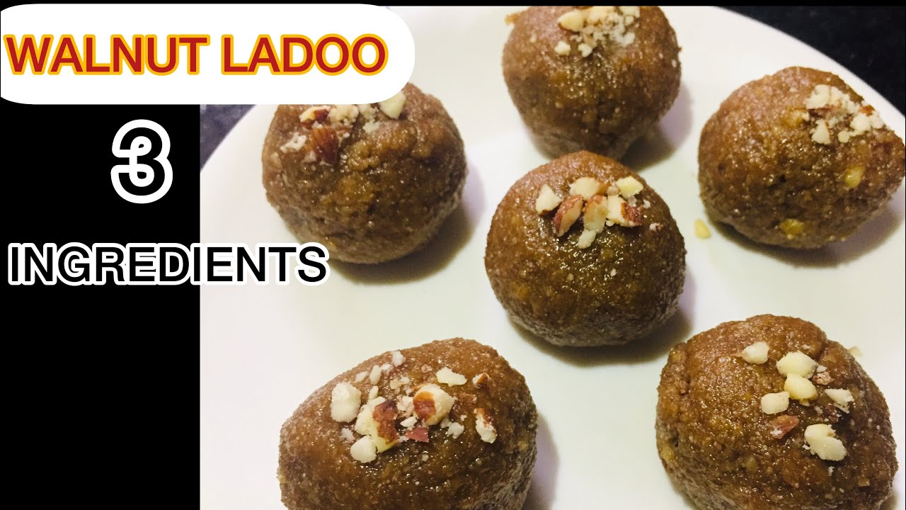 Walnut Ladoo Recipe/Healthy Ladoo Recipe/High Protein Ladoo/3