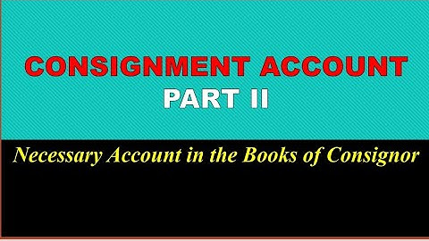 Journal Entries in the books of Consignor/Accounts of Consignor/Accounting for Consignment Malayalam