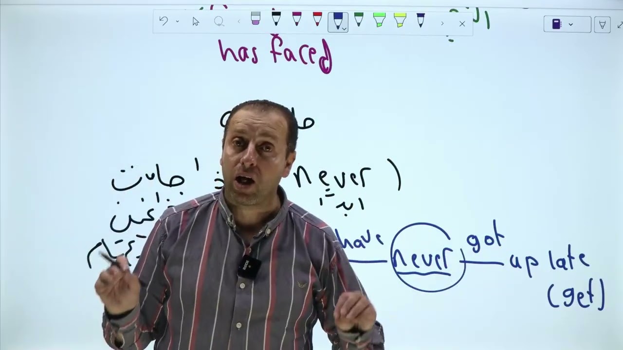 (present  perfect) اللغة الإنجليزية المتقدم || جيل 2008