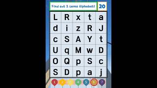 Find three same letters!: Strengthen Your Brain's Agility screenshot 3