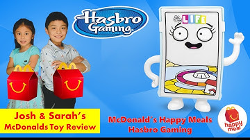 Mcdonalds Happy Meal Hasbro Gaming - THE GAME OF LIFE ║Josh&Sarah Mcdonalds Toy Review