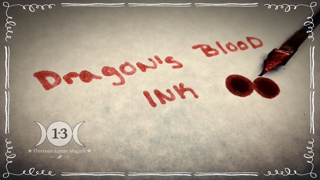 How To Make Dragon S Blood Ink Youtube How To Make Dragon S Blood Ink Youtube