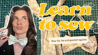 Beginner tutorial for bow tie, tie and pocket square 