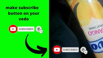 how to make animated subscribe button in video in  filmora