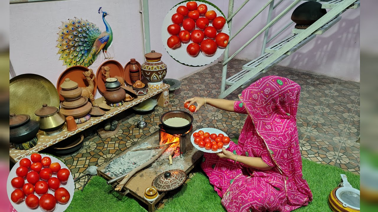 चूल्हे का खाना #rajasthani food and farming