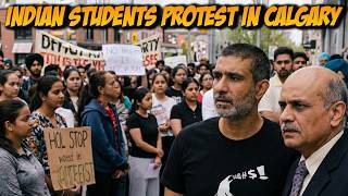 Indian International Students Protest In Canada