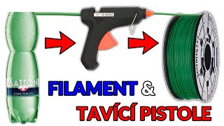 Naviják na filament | #2 - Filament za pomoci tavné pistole | Filament z PETlahve | První tisk z PET