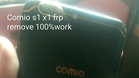 Comio s1 frp remove without pc