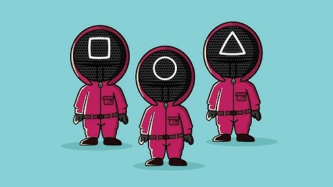 How to Draw Squid Game Character in Illustrator | SpeedArt | Squid Game Characters Design