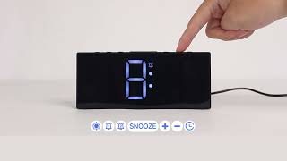 Cloka G11 LED Alarm Clock - Video Tutorial (English)