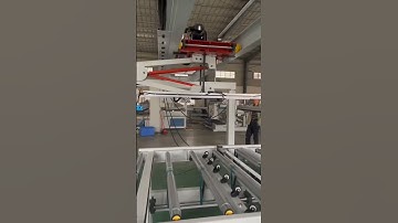 #woodwork machine #doors making #Three stations gantry with loading and unloading