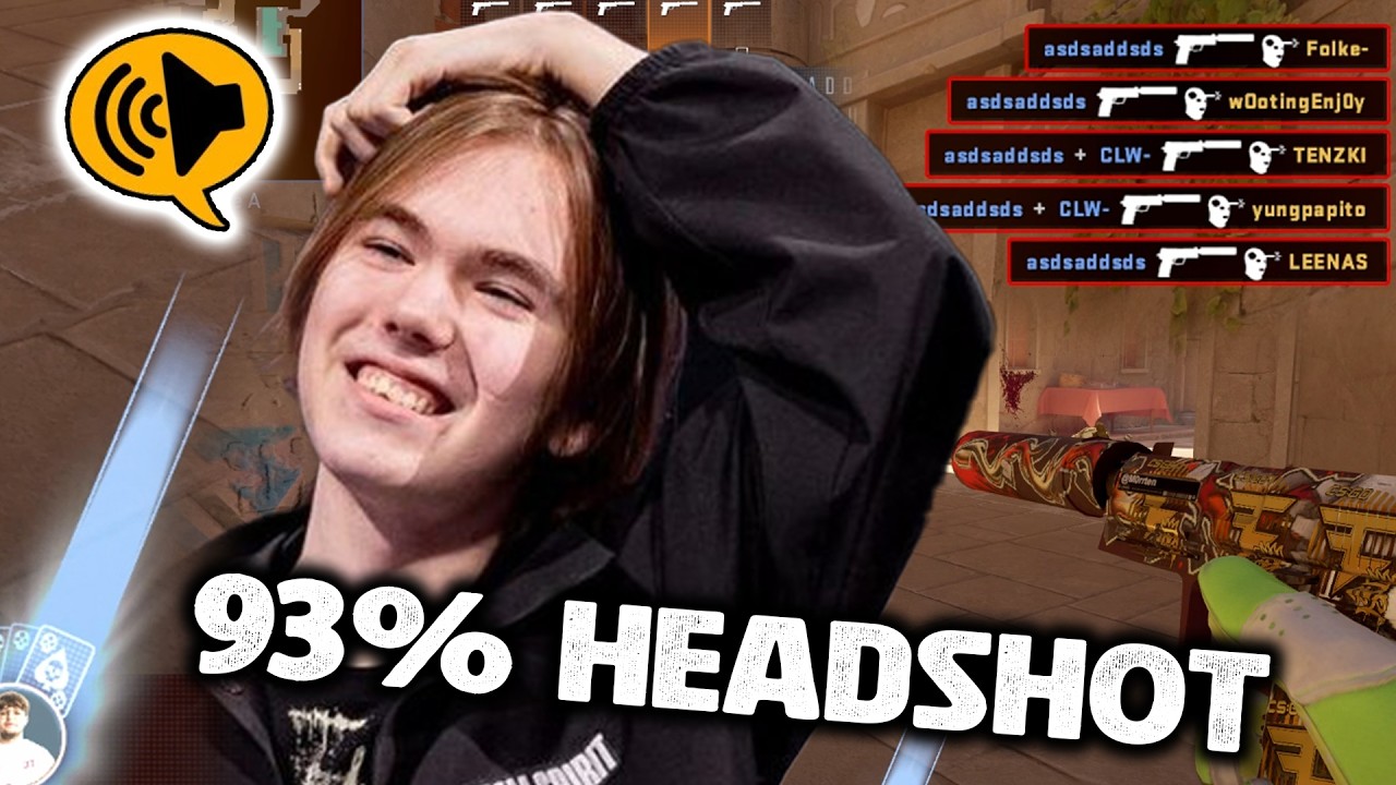 93% Head shot Rate - Unreal game of Donk Anubis CS2