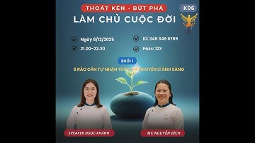 Buổi 1: 6 RÀO CẢN TỰ NHẬN THỨC & NGUYÊN LÝ ÁNH SÁNG | THOÁT KÉN – BỨT PHÁ – LÀM CHỦ CUỘC ĐỜI K06