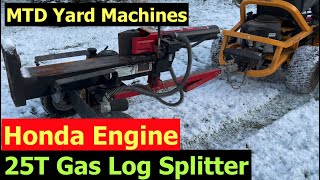 MTD Yard Machines 25T Wood Log Hydraulic Splitter Honda Gas Engine