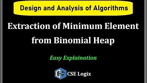 Extract Minimum Element from Binomial Heap | Delete Minimum Element from Binomial Heap