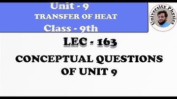 Conceptual Questions of Unit 9 class 9 physics | University Physics