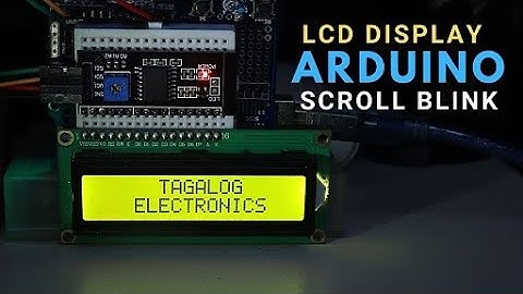 Arduino LCD Display Scroll Blink Functions DIY Module (Filipino)