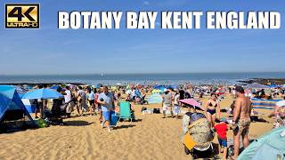 Botany Bay Beach Walk Kent England | Hot English Summer Beach Walk 🥵