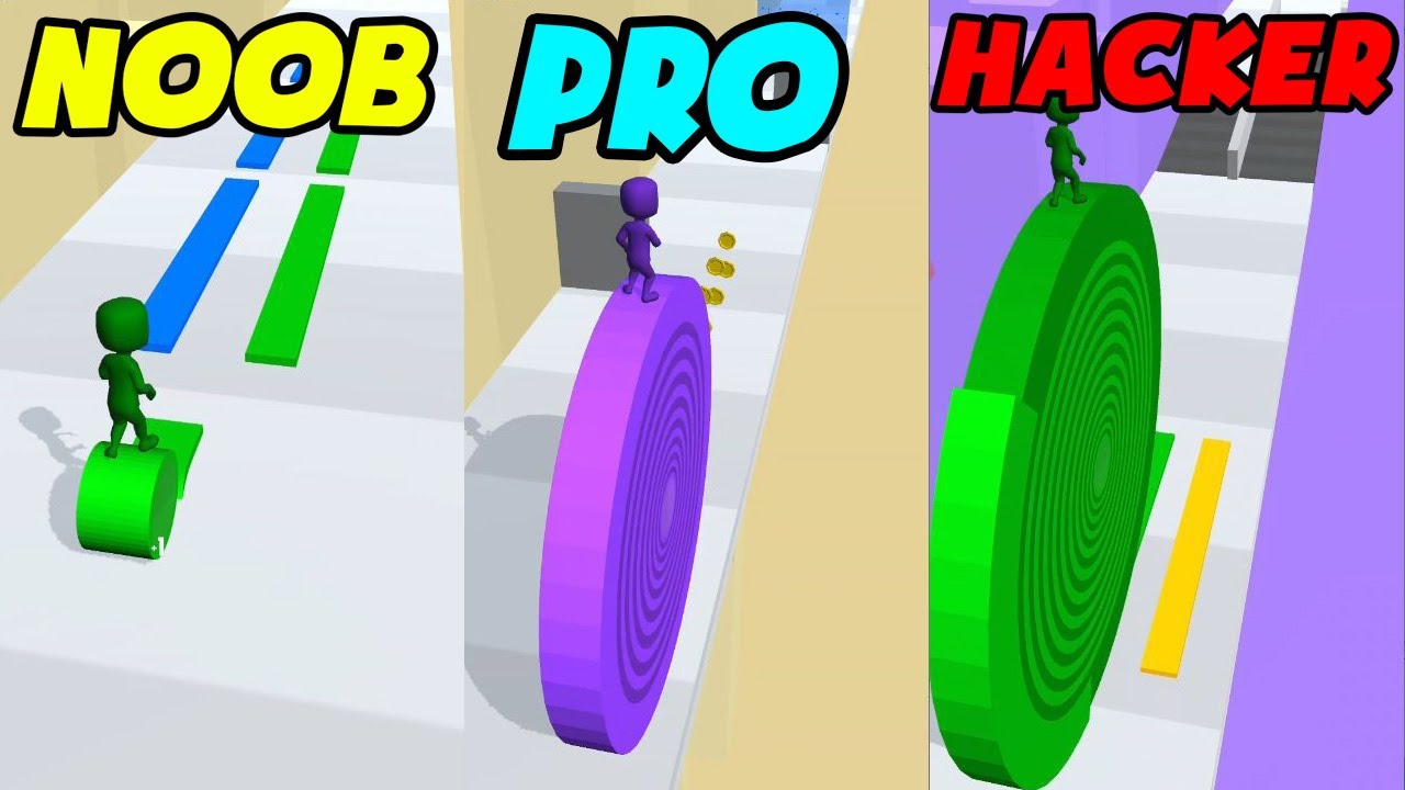 NOOB vs PRO vs HACKER in Layers Roll