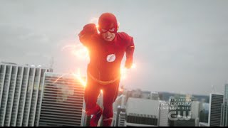 The Flash 6x01 Barry closes the Black Hole in Central City ( New Suit)