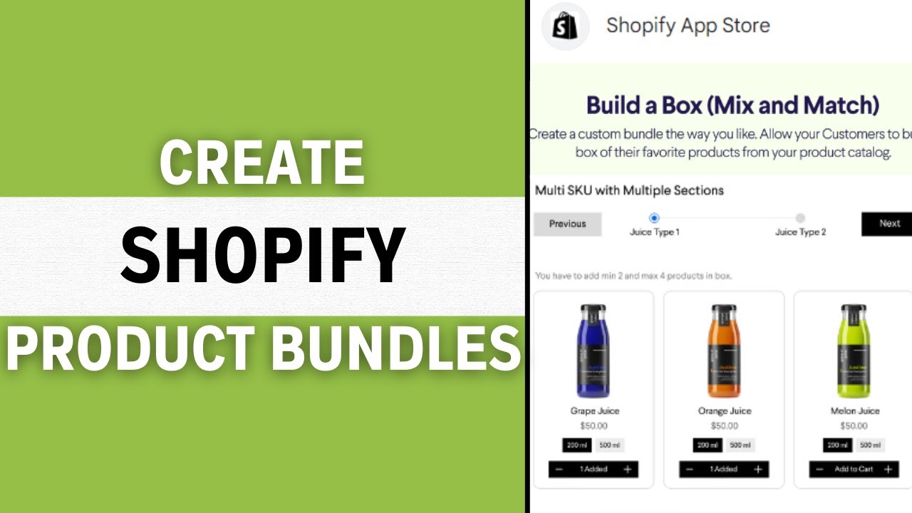 How to Create Product Bundles on Shopify (2024) - YouTube
