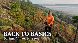 #1 Back to Basics Cutting Access On Our Abandoned Farm Portugal
