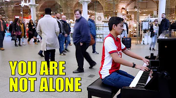 When I Play Michael Jackson You Are Not Alone at Train Station | Cole Lam