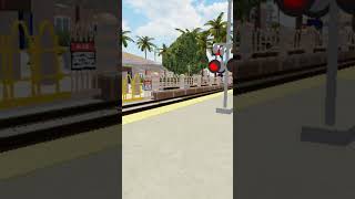 Coaster train arriving in Socal Train Simulator roblox