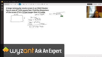 Finding Dimensions using Area Application Problem