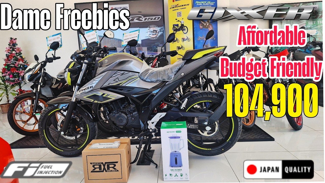 Naglabas ako ng Bagong 2024 Suzuki Gixxer FI  New Color Metallic Lush Green ! Amporma at Swabe