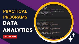 tybsc data analytics practical assignment 1 programs with solutions 2023 ||university practical exam
