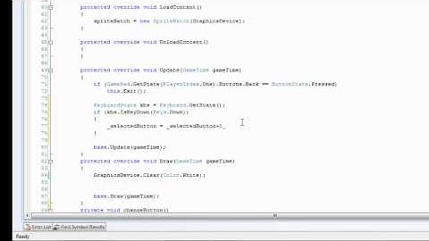 How to Create Buttons in XNA 2/3