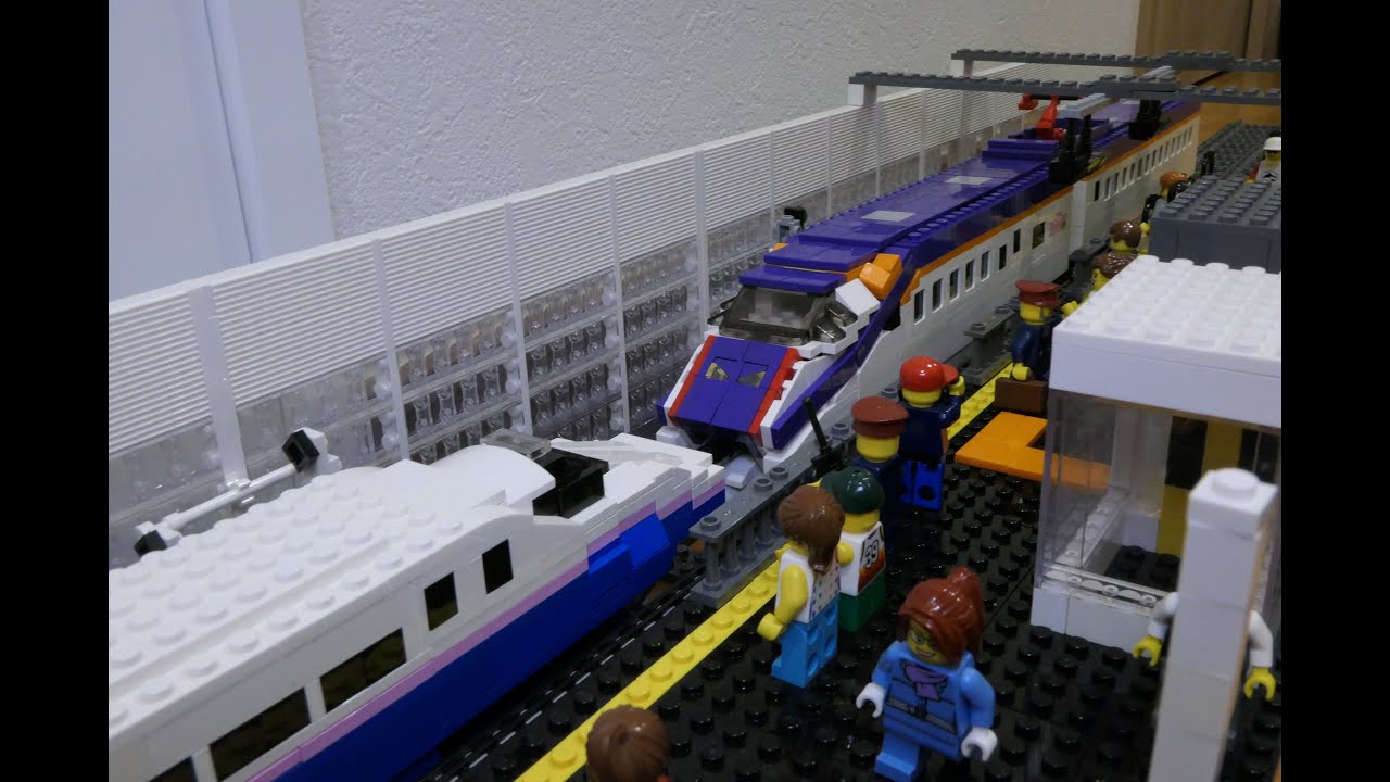 LEGO 福島駅 連結 Connection of Shinkansen