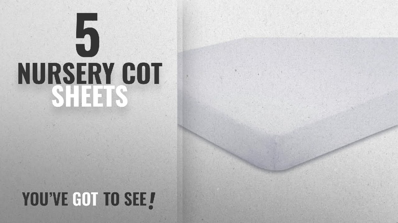 Top 10 Nursery Cot Sheets [2018]: 2x Cot Bed 100% Cotton Jersey Fitted Sheets 140 x 70 cm White
