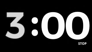 3 Minute Countdown Timer | Silent Countdown with Soft Beep as alarm | Free to Use | No Copyright screenshot 5