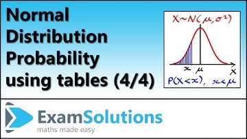 Normal Distribution | Calculating Probability using Tables (4 of 4)