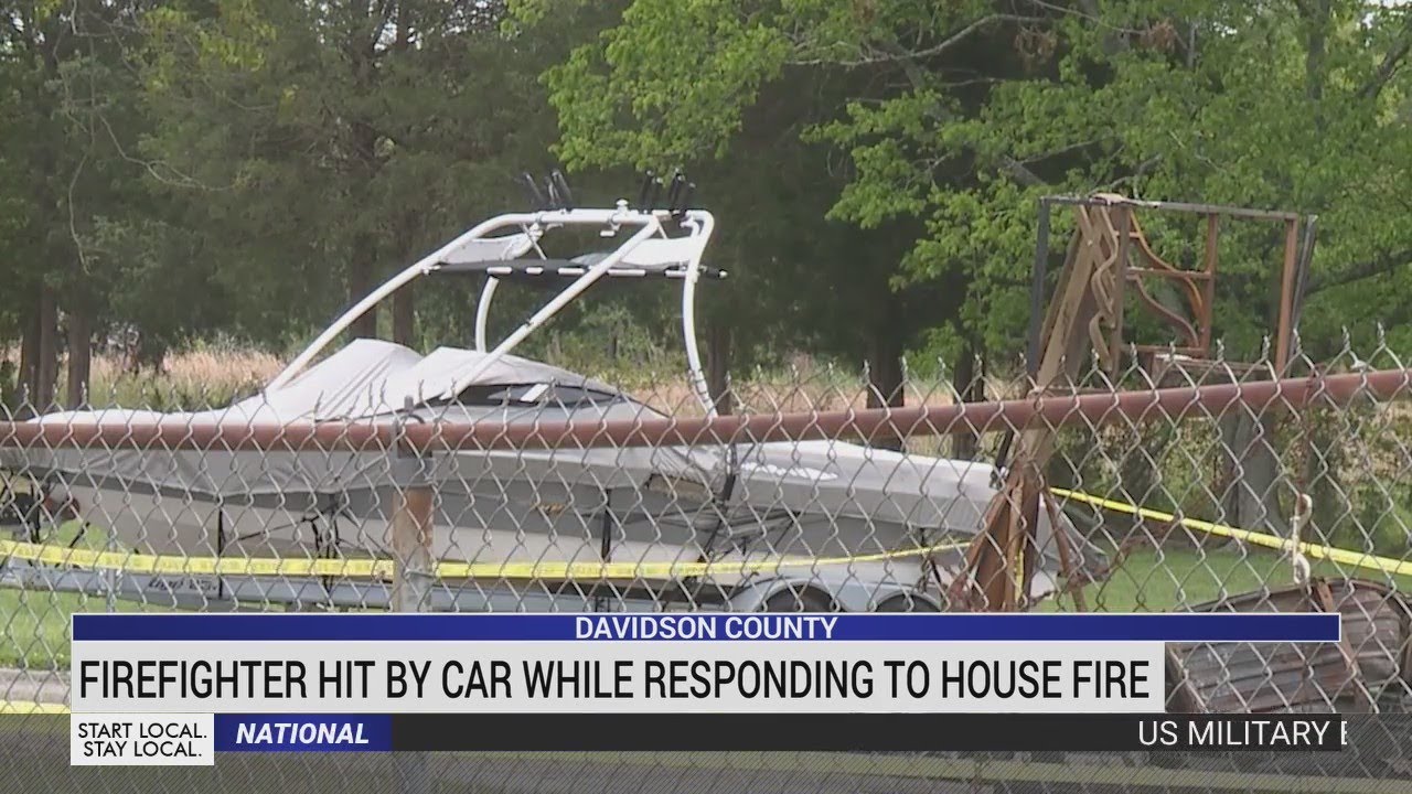 Firefighter hit by car while responding to Davidson County house fire ...