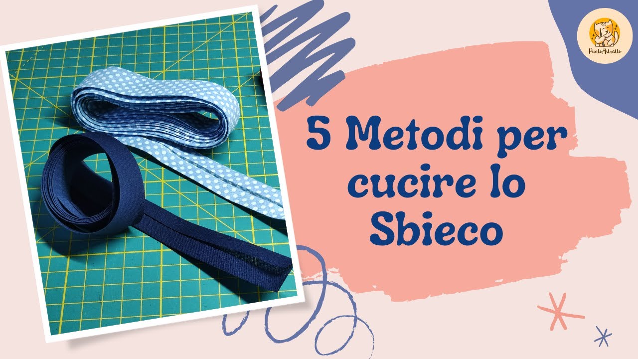 5 metodi per cucire lo sbieco