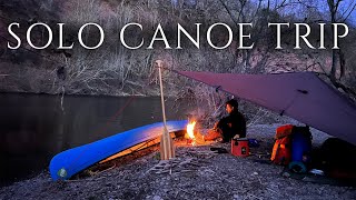 A Solo Winter Canoe Adventure: 3-Day / 80km Wild Camping Trip on the River Wye | Tarp, Fire & Nature