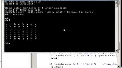 chess console program in borland c++ cbuilder6