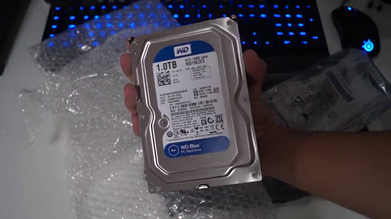 แกะ+ใส่ HDD WD blue 1tb ราคา1,630 บาท upgrade คอม Lv1