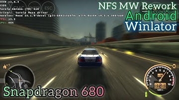 NFS Most Wanted Rework (Winlator Amod 7.1.5 glibc, Snapdragon 680 / 4 GB Ram)
